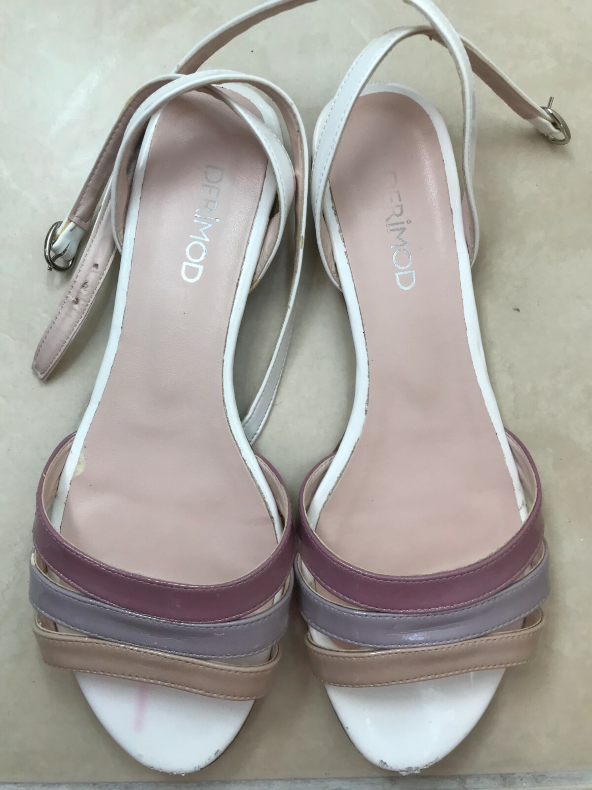 APL Derimod sandali con gamba allacciata tre colori taglia EU 40 (taglia UK 7)