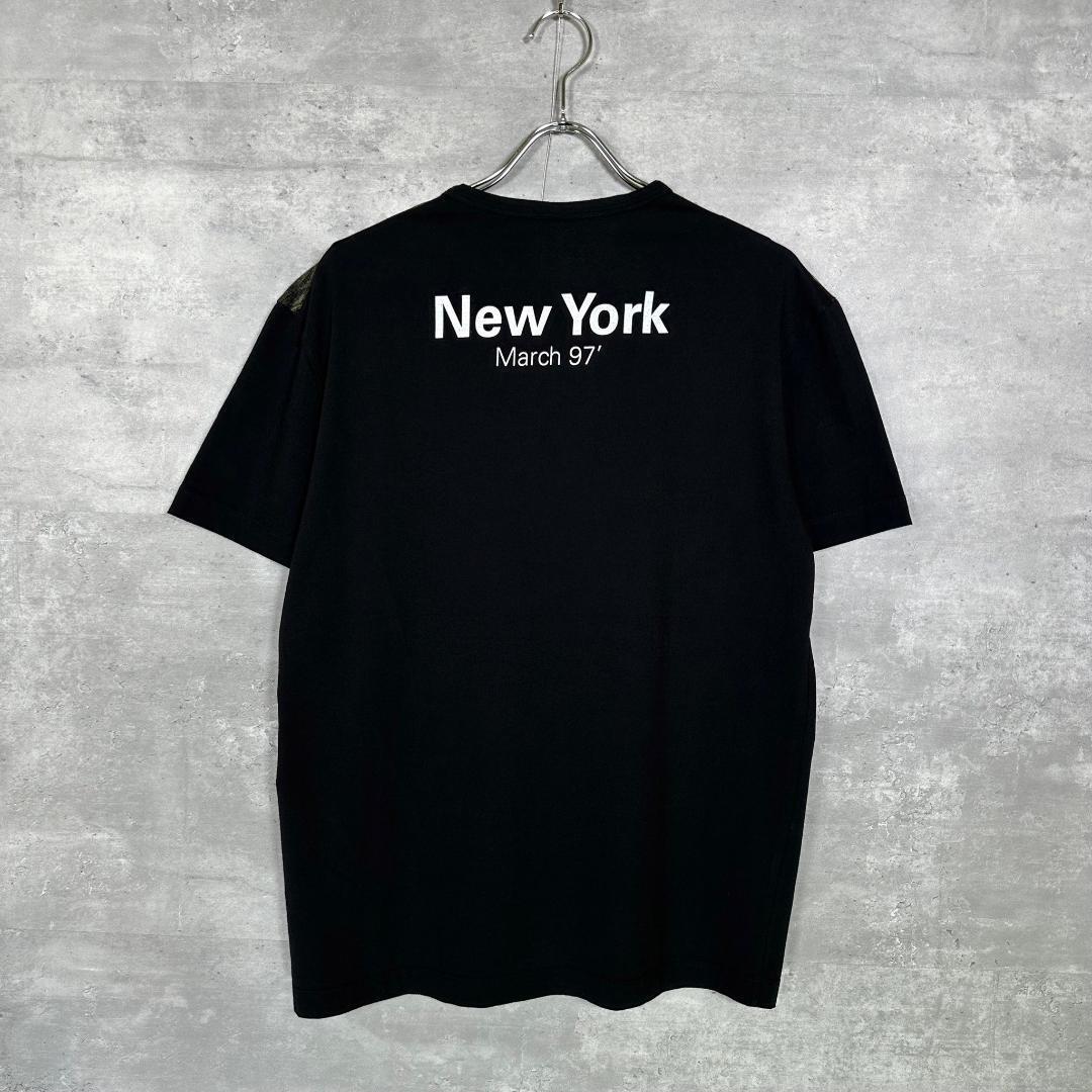 希少【Versace Versus】ロゴプリント Tシャツ VERSUS VERSACE Men's Black M Photo Print T-shirt, Less