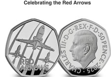 NEW 2025 RED ARROWS 50p Change CheckerCertified Brilliant Uncirculated free post