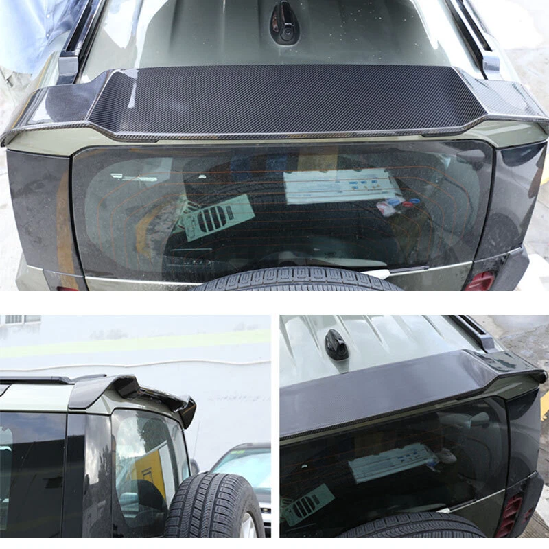 For Land Rover Defender L663 90 110 2020-2023 Carbon Look Rear Trunk Spoiler Lip - Image 2 of 4