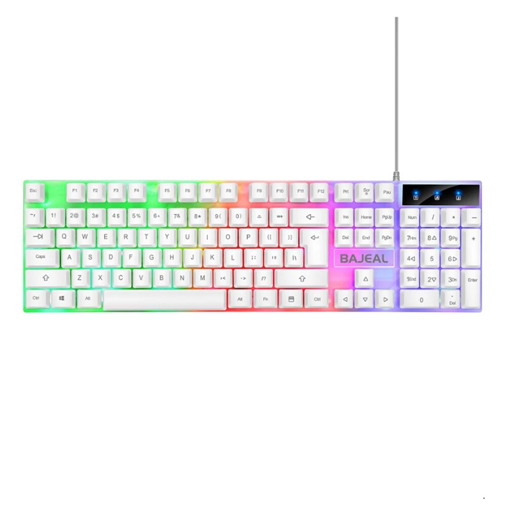 Ergonomic 98-Key Mechanical Gaming Keyboard for PC and Laptop Users