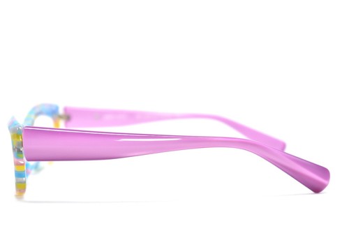 Alain Mikli Eyeglasses Pink Blue Yellow Clear 1245 A024 53mm New Authentic - Picture 4 of 12
