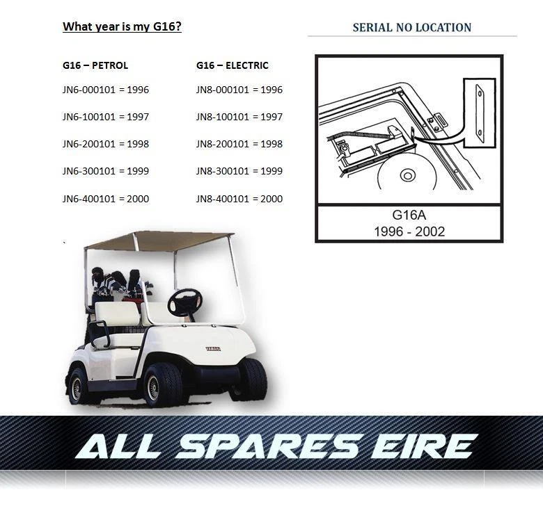 BOBINE D'ALLUMAGE D'ORIGINE YAMAHA G16 G22 G29 YDR TCI SPARK IGNITION (1996-2... - Photo 3/4