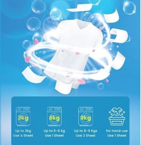 Detersivo per lavatrice in fogli 120 lavaggi veri - Immagine 4 di 4