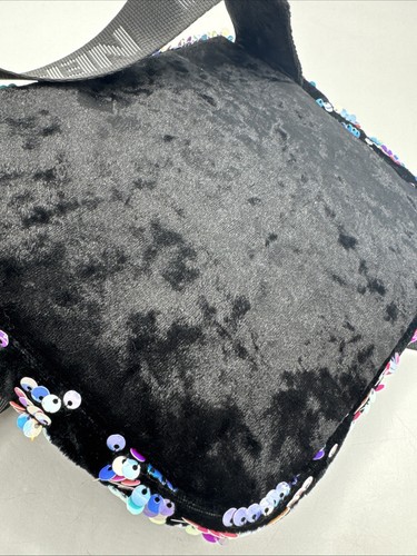 Neff Sequins Crossbody Bag Blue Purple Black - New - Picture 3 of 3