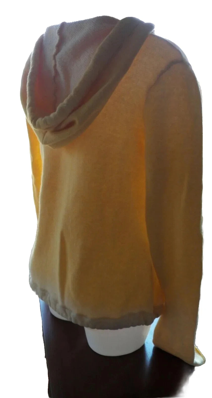 UNDERCOVER Felpa con cappuccio peluche e lussureggiante Victoria Secret piccola gialla accogliente Terry cotone sexy scollo a V