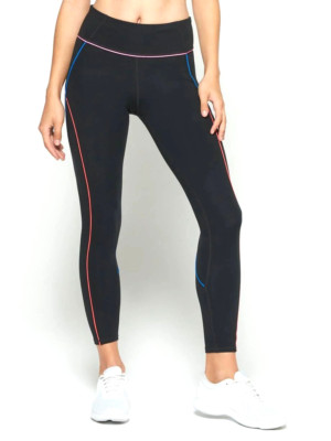 Gap Womens Black Multicolor GSpeed Full Length Leggings Tghts, XL XLarge 6518-10