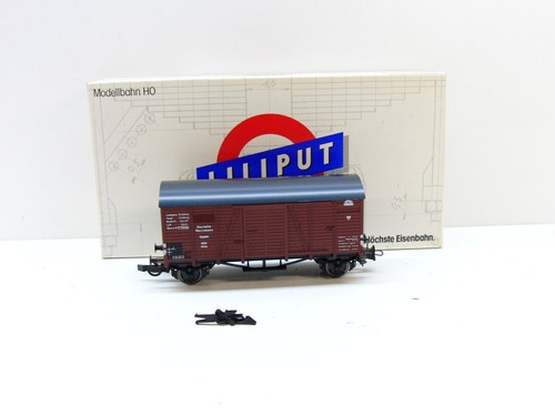 Liliput H0 255 02  gedeckter Güterwagen, DB, DC, KKK NEM, TOP in OVP #32695 | Zustand: Gebraucht