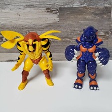 VTG Bandai Power Rangers Shooting Grumble & Clawing Dramole Action Figures Loose