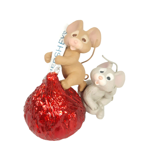 Hallmark 1998 Keepsake Sweet Treat Hersheys Kiss Mice Chocolate Ornament NIB - Picture 1 of 5