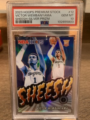 2023 Hoops Premium Stock Sheesh Silver Victor Wembanyama  PSA 10