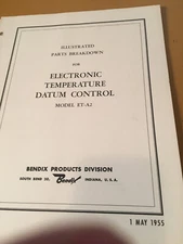 Bendix ET-A2 Electronic Temperature Datum Control Parts Manual