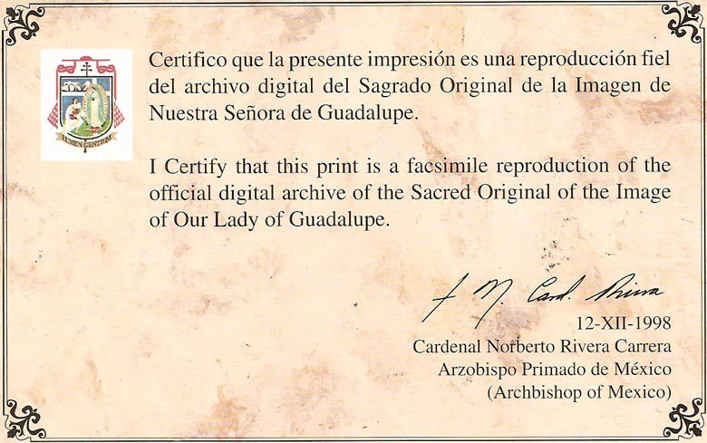 Nuestra Señora de Guadalupe en Lienzo Estirado Calidad Museo 24"x36"x.75" Foto 4 de 4