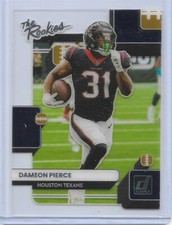 2022 PANINI CLEARLY DONRUSS  DAMEON PIERCE  #TR-12  THE ROOKIES  RC  TEXANS