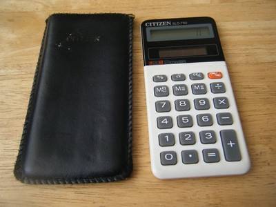 Vintage Citizen SLD-750 Taschenrechner