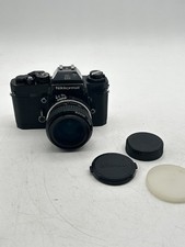 Nikon Nikkormat EL 35mm SLR Black w/ Nikkor 28mm F/2.8 Lens Tested Working