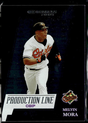 2005 Donruss #PL-8 Melvin Mora Production Line OBP #/419 Baltimore Orioles