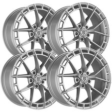 Set Of 4 Tis 504s 20x8.5 5x120 35mm Silver Wheels Rims 20 Inch