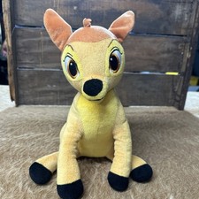 Disney Bambi Plush Sitting Stuffed Animal Deer Fawn 12 Embroidered Eyes