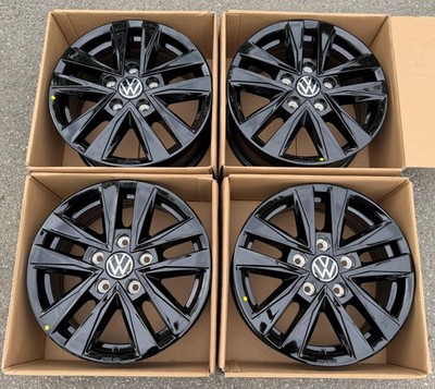 4 ORIGINAl 16'' ALUFELGEN VW T7 MULTIVAN BREST 7T0071496 6,5x16 ET60 SCHWARZ NEU