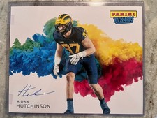 2022 Panini Rewards COLOR BLAST Aidan Hutchinson Rookie 8x10 Auto RARE!! READ!