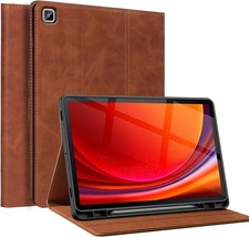 Case for Samsung Galaxy Tab A7 Lite 8.7 inch, Genuine Leather Cover with S Pen H