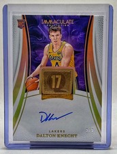 🔥💎 2024-25 Immaculate DALTON KNECHT Rookie Championship Tag Auto RC 5/5 🔥💎🔥
