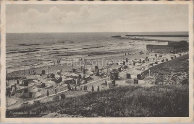 (RB) 2024-250, Postcard, Rügenwalde Bad Strand 1941