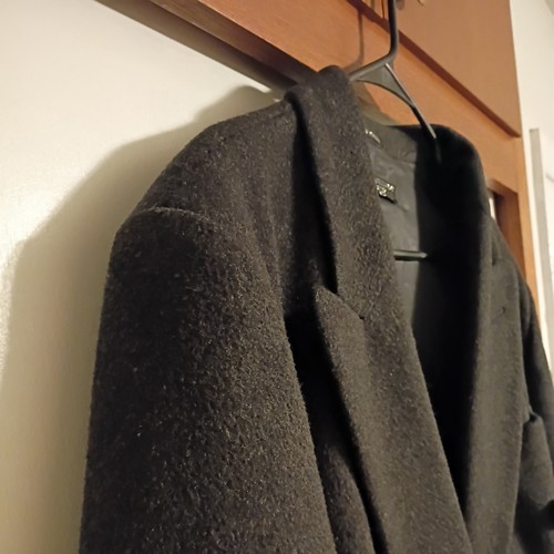 American Male Polo Coat Gray Wool Cashmere Double Breasted Long Overcoat Sz 44 - Picture 3 of 15