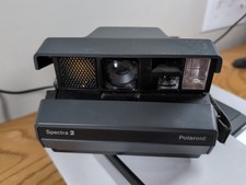 Polaroid Spectra 2 Instant Film Camera Gray With Handle Pop Up Vintage Untested