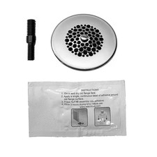 3/8 In. to 5/16 In. Simpliquick Tub Fix Hair Catcher with Grid, Silicone and Com
