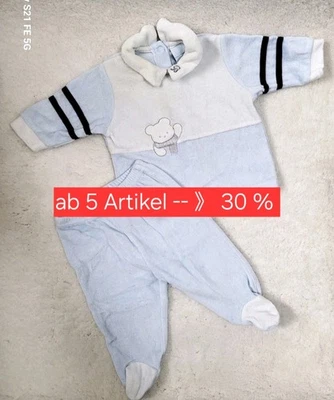 Baby Set Gr. 62 Bärchen Outfit Italien 2 Teiler Fußhose Langarmshirt Jungen - Bild 1 von 4