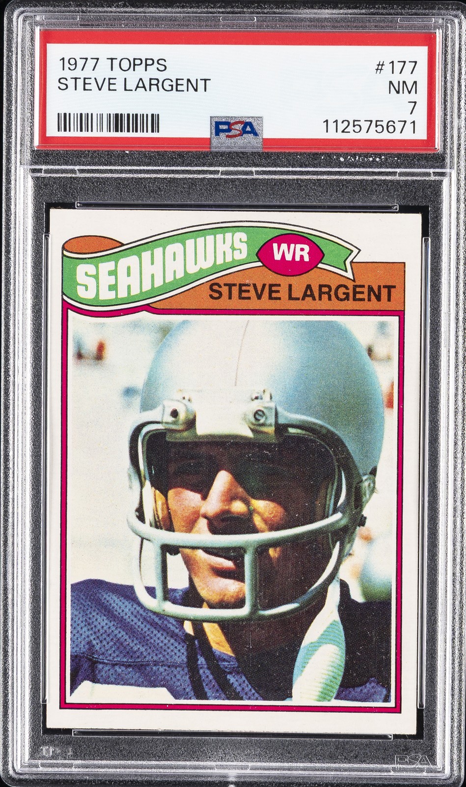 1977 TOPPS #177 STEVE LARGENT PSA 7