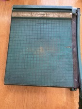 Vintage Photo Materials Co 14"x12 Photo Mat Paper Cutter Guillotine Chicago USA