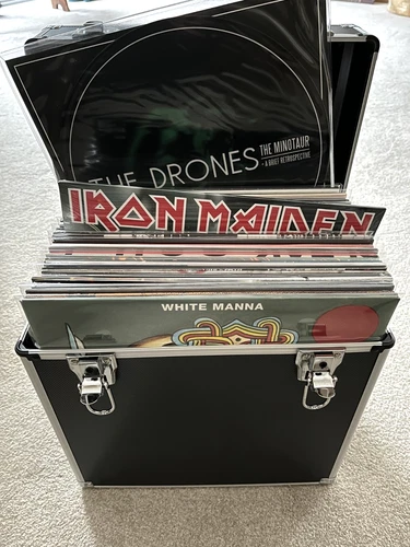 PUNK ROCK METAL VINYL LP COLLECTION + FLIGHT CASE NEW SEALED JOB LOT IRON MAIDEN