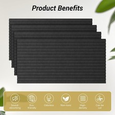 TONOR Dual-Layer Thickened Acoustic Wall Panels Self Adhesive, 4 pack 47.2x23...