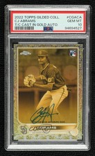 2022 Topps Gilded Collection Cast in Gold /199 CJ Abrams PSA 10 GEM MT Auto 1co7
