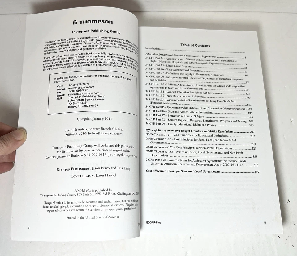 EDGAR PLUS 2nd Edition Education Department General Administrative Regulations - Image 4 of 4