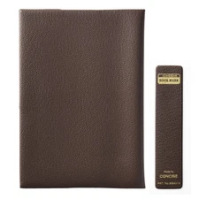 CONCISE Book Cover Leather Style No.8 46 Hardcover Brown 323822