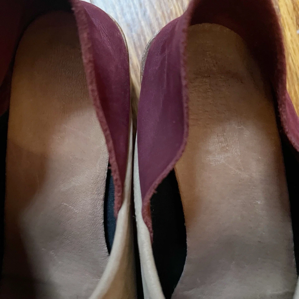 ALL BLACK Footwear Women's Suede leather Clog Block Heel Bootie Size 38 EU - Image 3 of 4