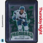 2024 UPPER DECK ICE #246 MACKLIN CELEBRINI EMERALD GREEN PREMIERES ROOKIE /199
