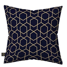 Briarwood Lane Blue Geometric Burlap Pillow