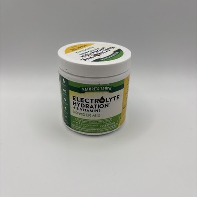 Electrolyte Hydration + B Vitamins Powder Mix Lemon 4.3 oz Exp. 02/27 New