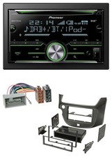 Pioneer Bluetooth MP3 DAB 2DIN USB CD autoradio per Honda Jazz dal 09 nero opaco