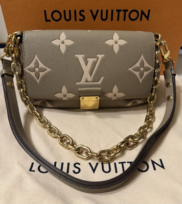 Louis Vuitton Favourite Bicolor Monogram Leather Bag Tan/Cream