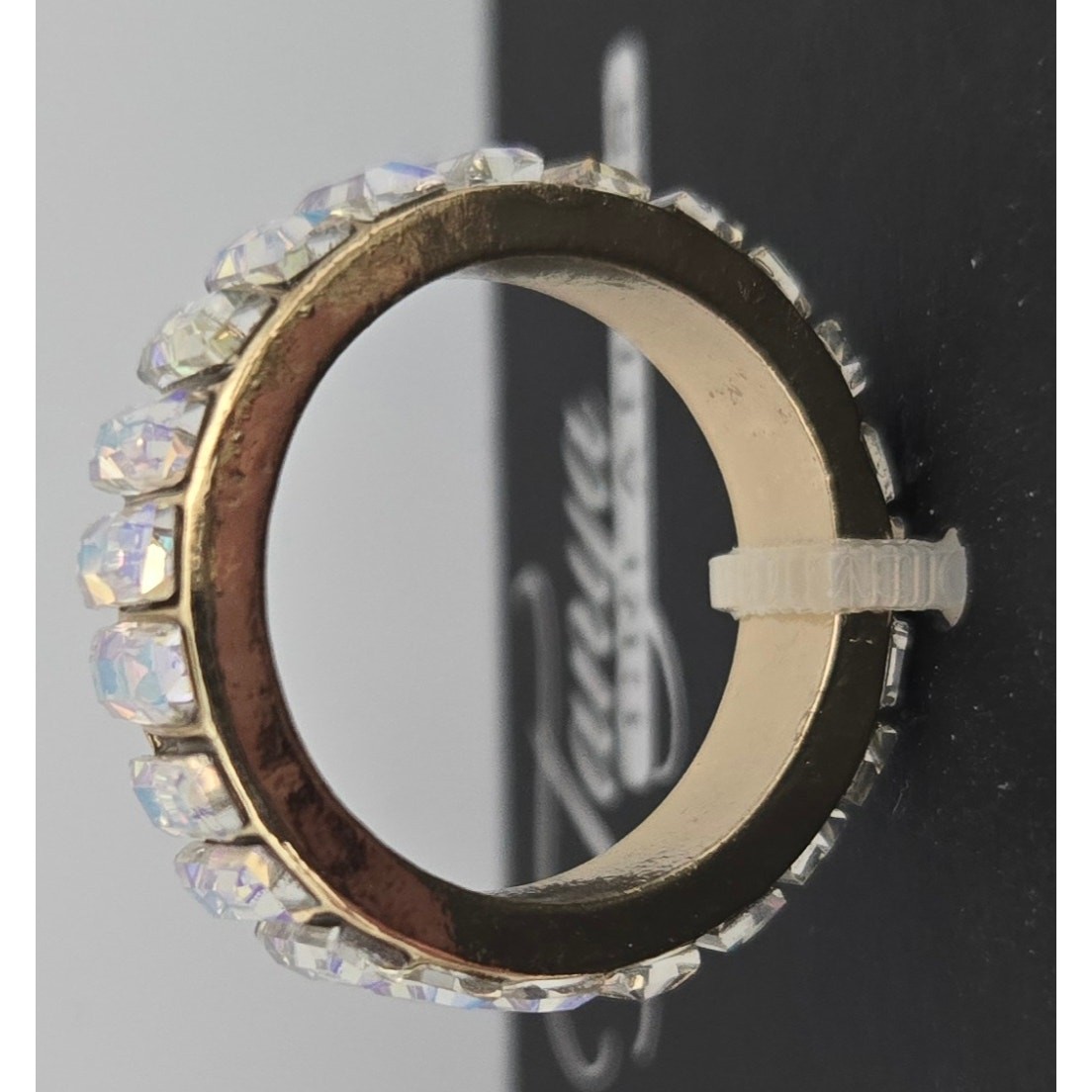 Tanya's Creations Colorful Rainbow Crystal Fairy Ring Size 5.5