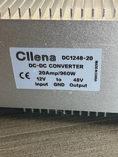 Cllena Golf Cart DC/DC Converter 12V to 48V 20A 970W Step-Up Voltage Regulator