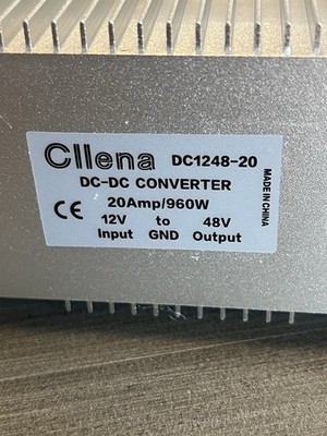Cllena Golf Cart DC/DC Converter 12V to 48V  20A 970W Step-Up Voltage Regulator 