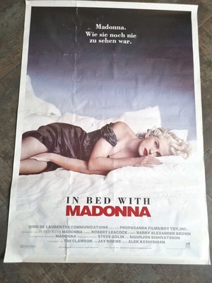 MADONNA - '' IN BED WITH MADONNA '' - PROMOTION POSTER + 2 MORE POSTER