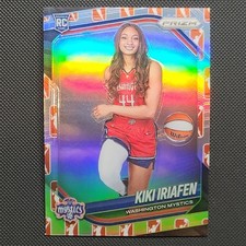 Kiki Iriafen WNBA Logo RC #149 Dick's Exclusive 2025 Panini Prizm Rookie Mystics